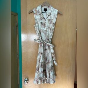 Alex Marie sleeveless shirt dress with removable matching belt. Size 6